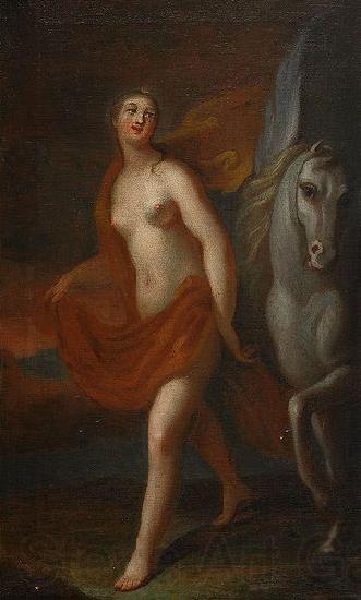 georg engelhardt schroder Athena och Pegasus Norge oil painting art